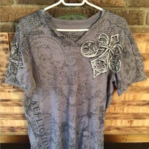 Men’s biker style type t shirt size L